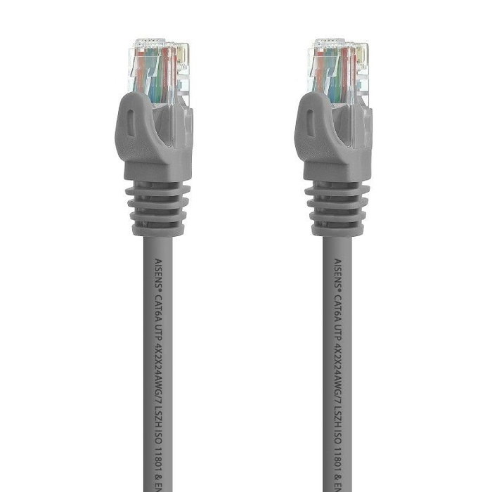 Aisens Cable de Red RJ45 Cat.6A UTP 2m Gris AWG24